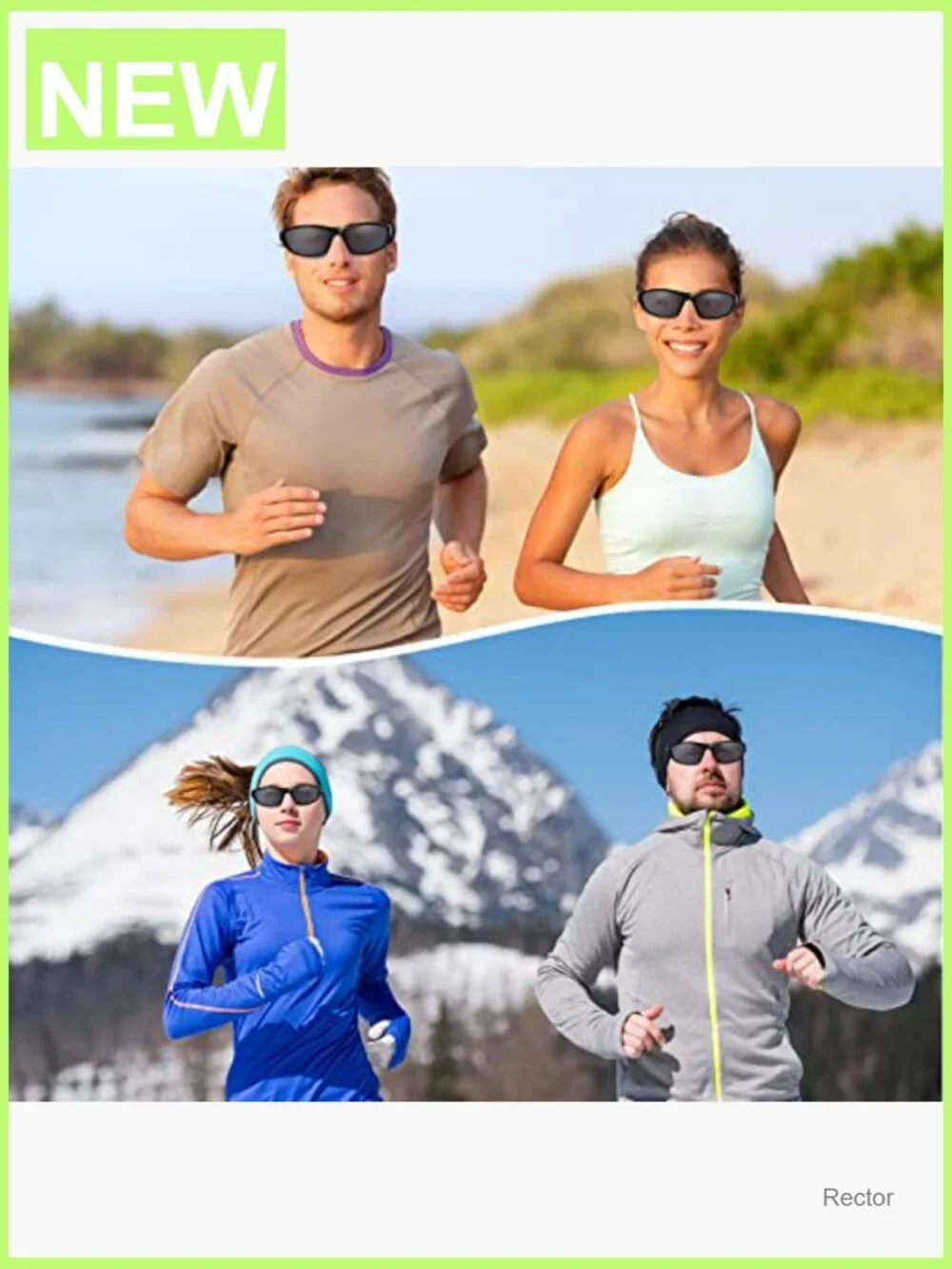 8 Pair Polarized Sunglasses Wrap UV Protection Driving Fishing Running